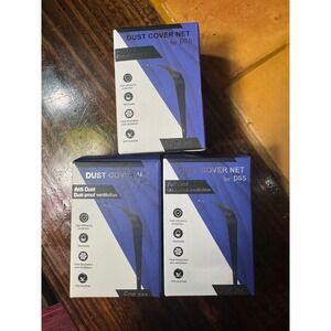 Lot of 3 PS5 Dust Cover Net Kits PVC Anti-Dust Plug Ventilation Protection New